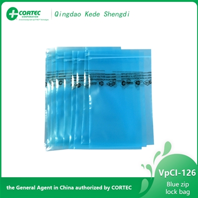 VpCI-126 Blue zip lock bag